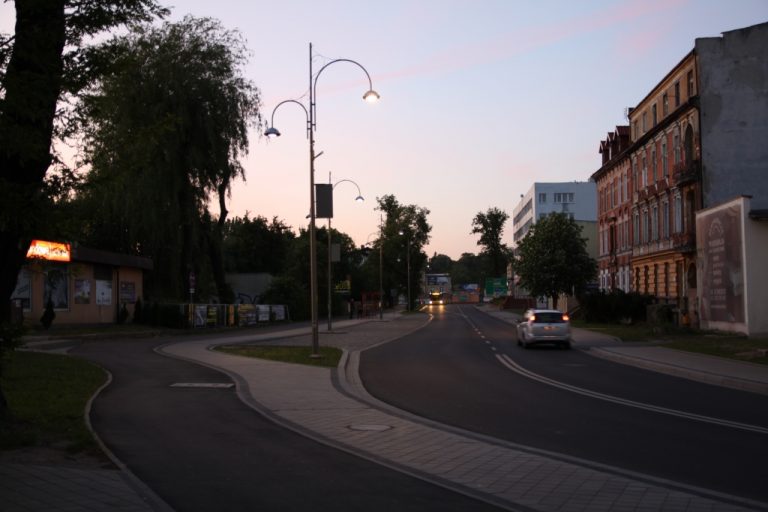 Oświetlenie ul. Odrodzenia w Lubinie